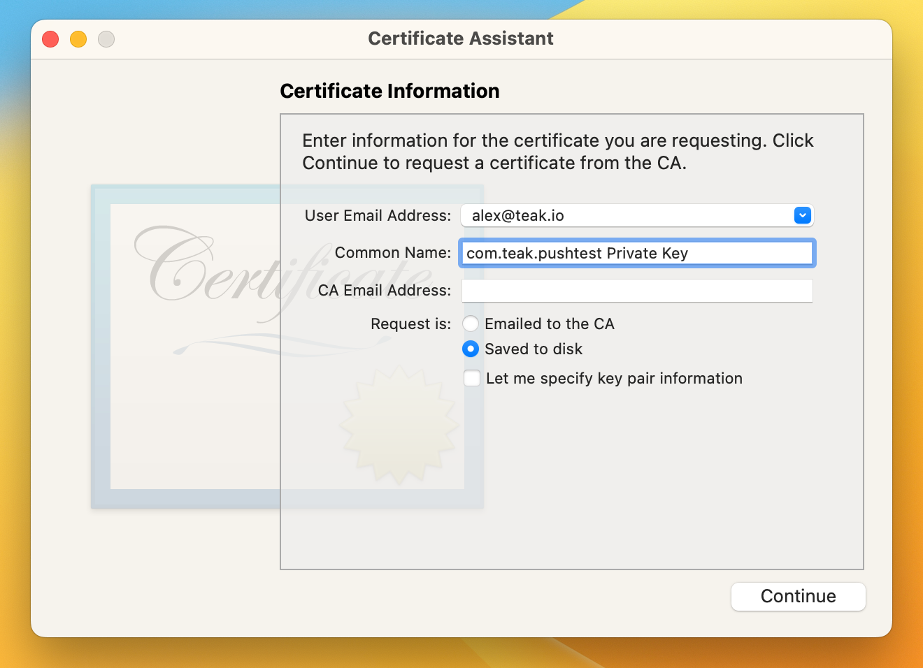 csr info
