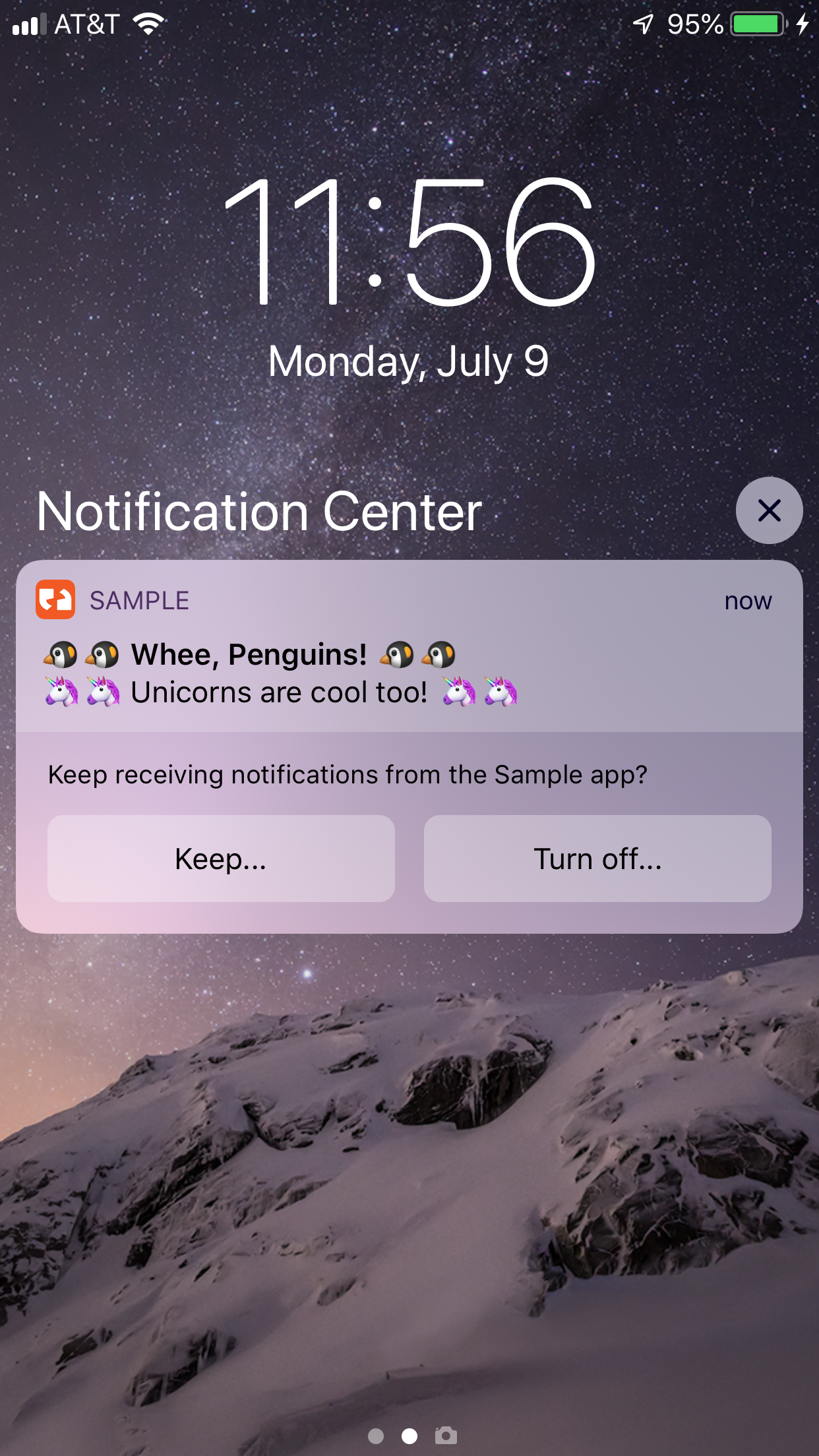 ios 12 notification center