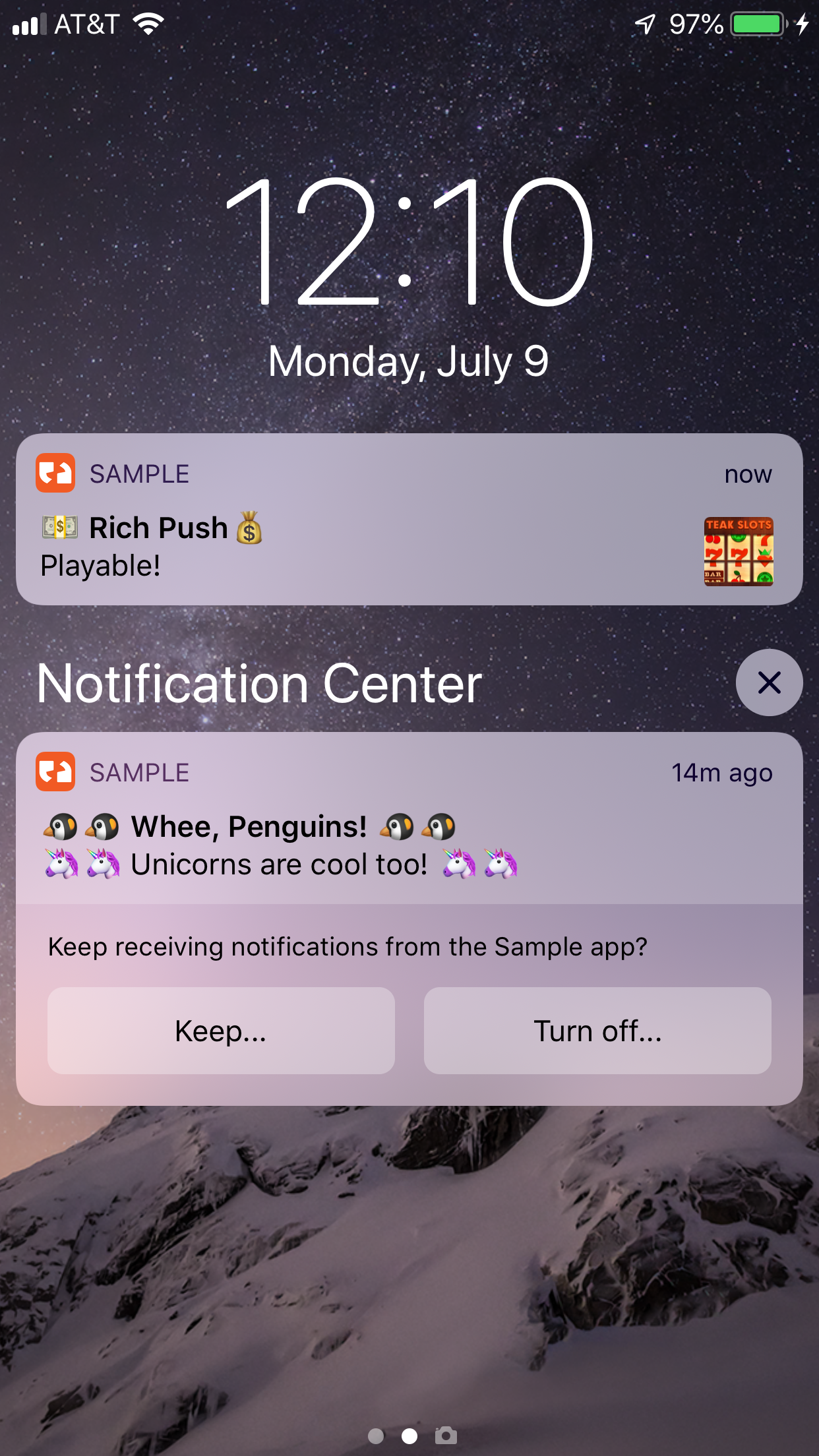 ios 12 provisional and authorized
